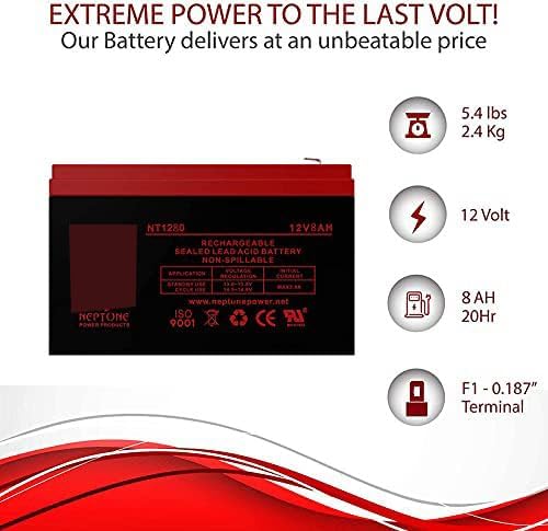 Miniatura 6 de Neptune - Paquete de 2 baterías de repuesto para maquinilla de afeitar de bolsillo 1-8, versión 1-8