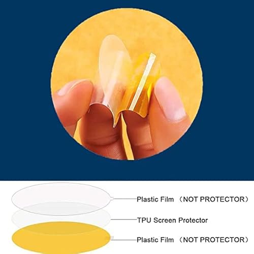 Compatible For Amaztim M2 Smart Watch Screen Protector, Lamshaw [6 Pack] Full Coverage Tpu Clear Film Compatible For Amaztim M2 1.85" Smart Watch / Zukyfit M2 1.85" Smart Watch / M2 1.85" Smart Watch (6 Pack) #TOP1