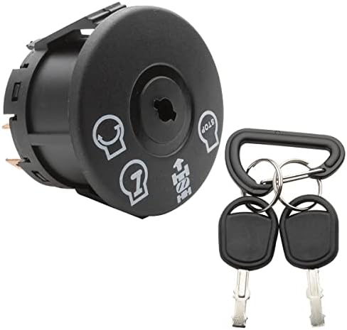 NFSpeeding Ignition Starter Switch 4 Position with Key Fits Husqvarna, AYP, Craftsman, Sears, Poulan Lawn Mower Rider Replace 193350 532193350