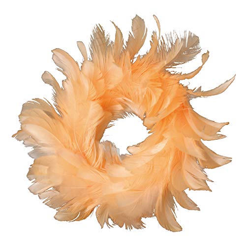 SPICE OF LIFE(スパイス) クリスマス リース エンジェルフェザー サーモンピンク Sサイズ 16cm 羽根 TLXK3931PK