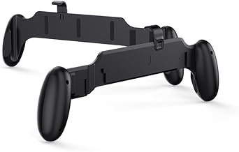 ABS non-slip grip handle for Nintendo Switch 2 with ergonomic design to improve control and comfort in prolonged gameplay (Black)