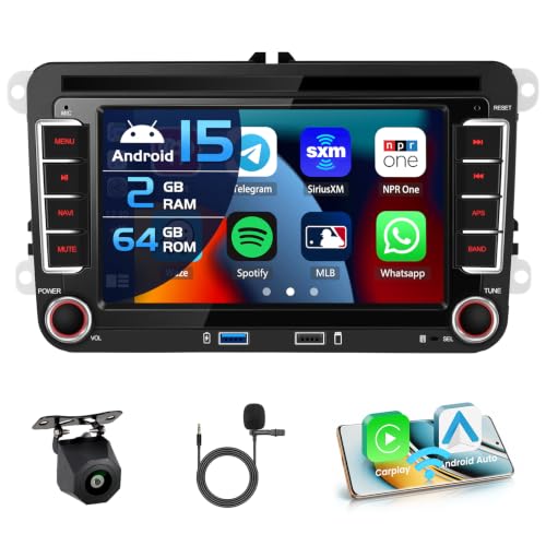 Autoradio Android 15 pour VW Touran Skoda avec CarPlay sans fil pour remplacer votre radio