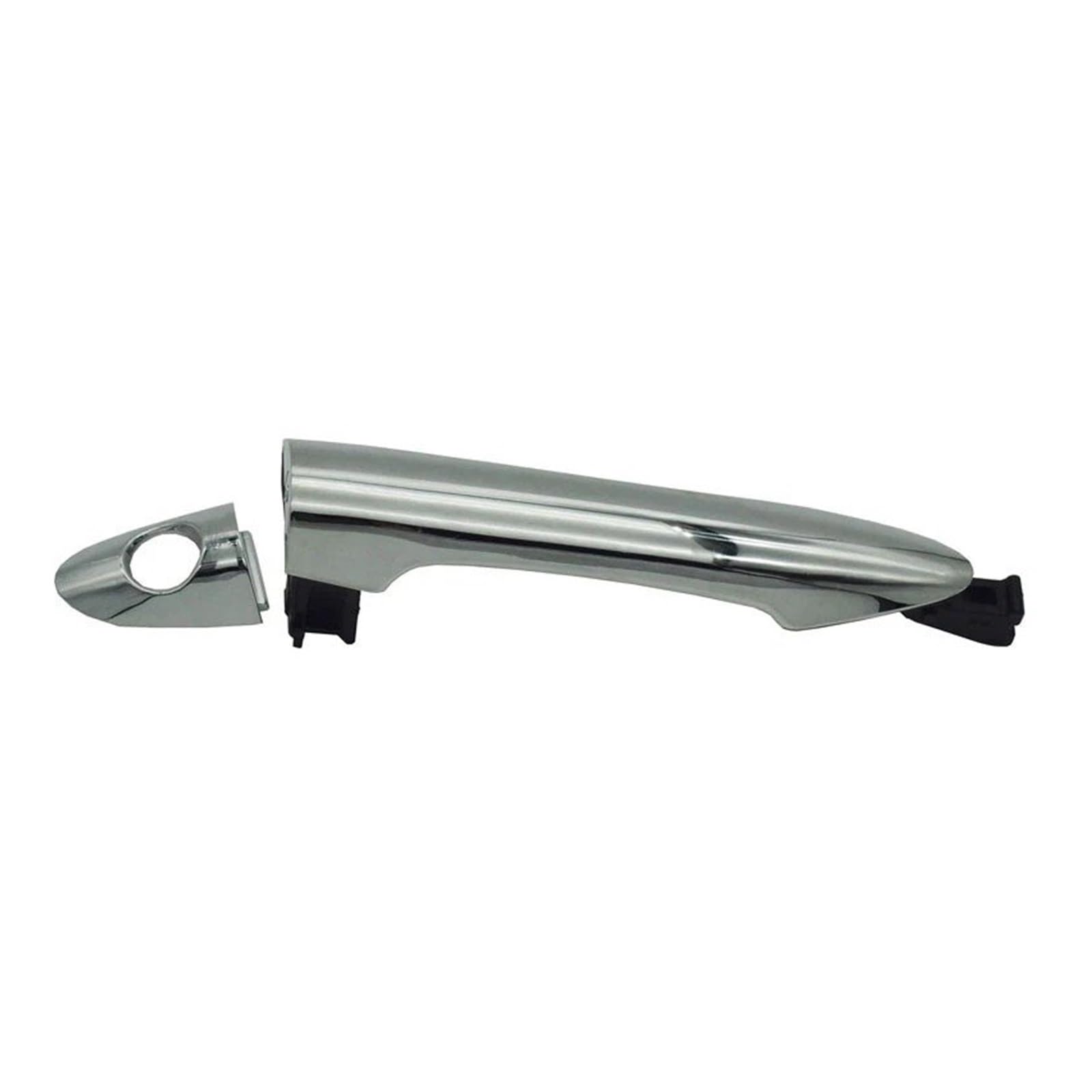 Punxdda Car Exterior Door Handle for Kia for Picanto 2011-2015 82651-1Y020 82661-1Y020 82651-1Y000 1Y050 Exterior Door Handle with Black Or Chrome(Keyhole FL)