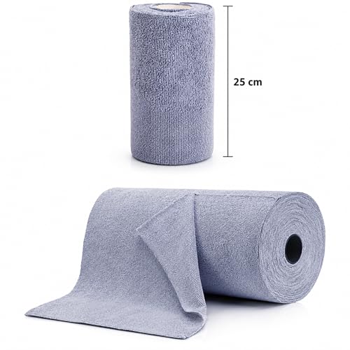 Image of LIFTOFF Microfiber Cleaning Cloth Roll 40 Sheets,8000 Times Washable Kitchen Cleaning Towels Highly Absorbent Quick Dry & Lint-Free Cloth Roll |Tearable Multipurpose Wipes for Kitchen, Car,Glass Use
