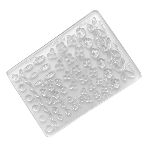 Molde de silicona multifuncional para patrones de mariposas y hojas en relieve 3D para decoración de uñas, resina y proyectos de manualidades, herramienta de decoración de uñas