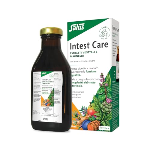 Salus Intest care - Integratore Alimentare con estratti vegetali e Magnesio, per favorire la digestione e la regolarità del transito intestinale - 250ml