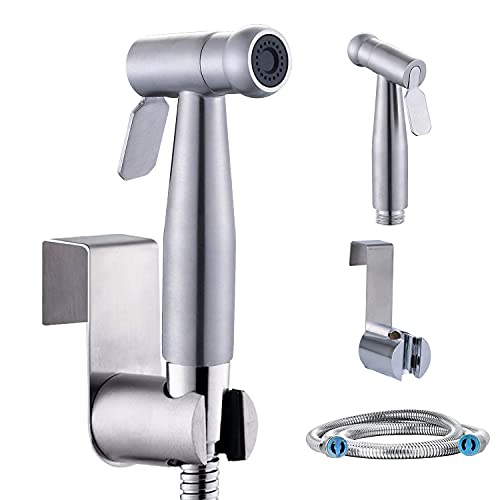 Handheld Bidet - Spruzzatore Inossidabile Spruzzatore per Doccia/Bidet WC doccia doccetta con Tubo...