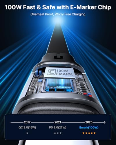 Image of CAFELE 100W Retractable USB-C to USB-C 5A Fast Charging 3-in-1 Cable, Features Magnetic Charging and Overheating Protection, 4.5-Foot USB Type-C for Phone, Notebook, Pad, Watch（Gray）