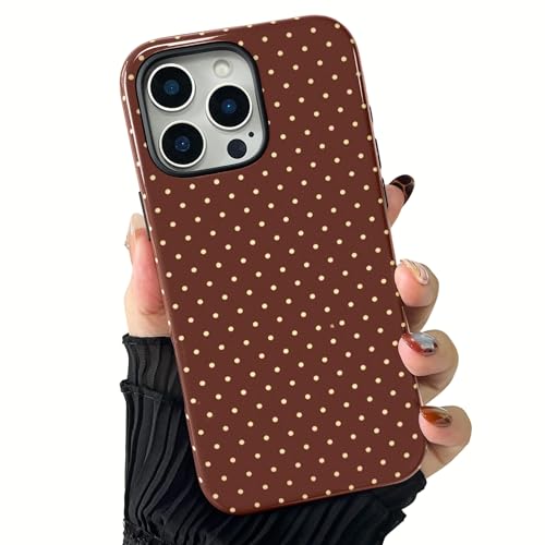 Coque iPhone 14 Pro Max magnétique antichoc mince et souple avec motif à pois