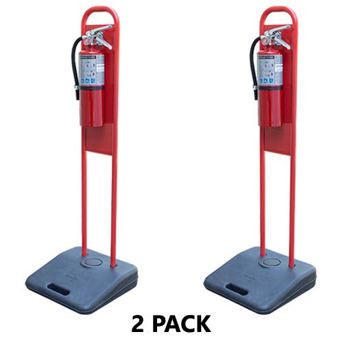 Portable Fire Extinguisher Stands Strike First - NO FIRE EXTINGUISHERS (2 Pack)