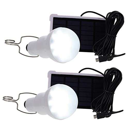 Lampe Solaire Portable Suspendu Durable avec Batterie Rechargeable USB