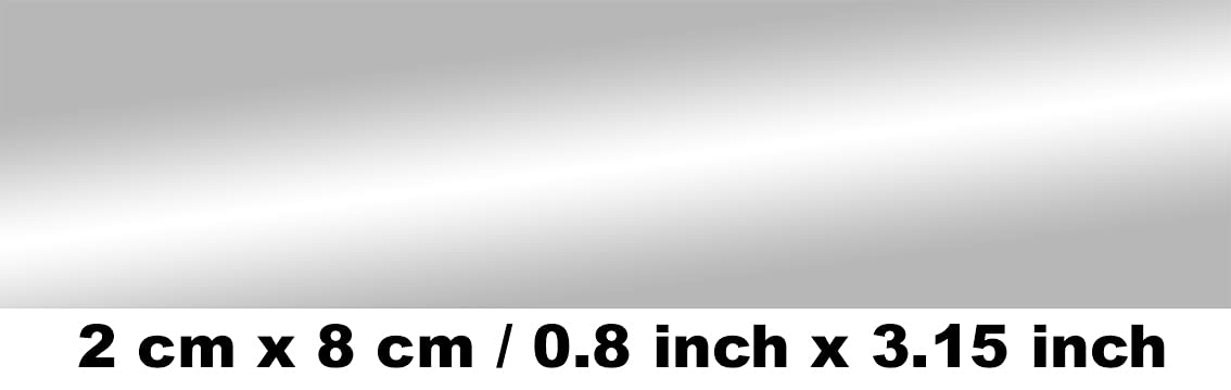 Izgut 3.15”x0.8inchAdhesive Unbreakable Solar Mirror Non-Glass Flexible Sheet, Highly Reflective, DIY Cut to Size