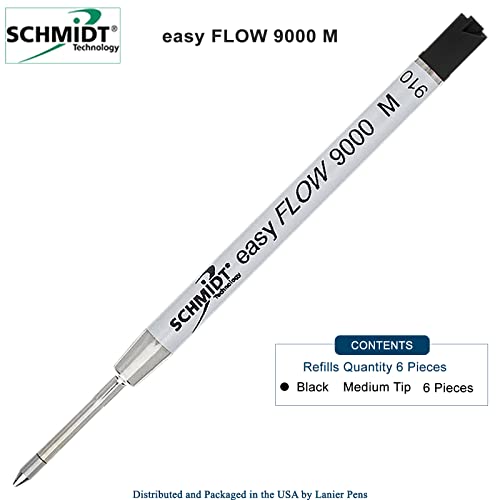 Schmidt Easy Flow 9000 - [Pack of 6, Black]