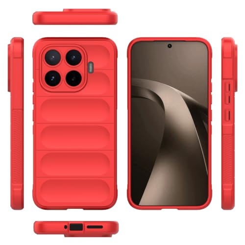 �X�}�z�P�[�X �Ή��@�� for Xiaomi 17T Pro �J�����ی엎���h�~ TPU���o�C���\�t�g�P�[�X Red