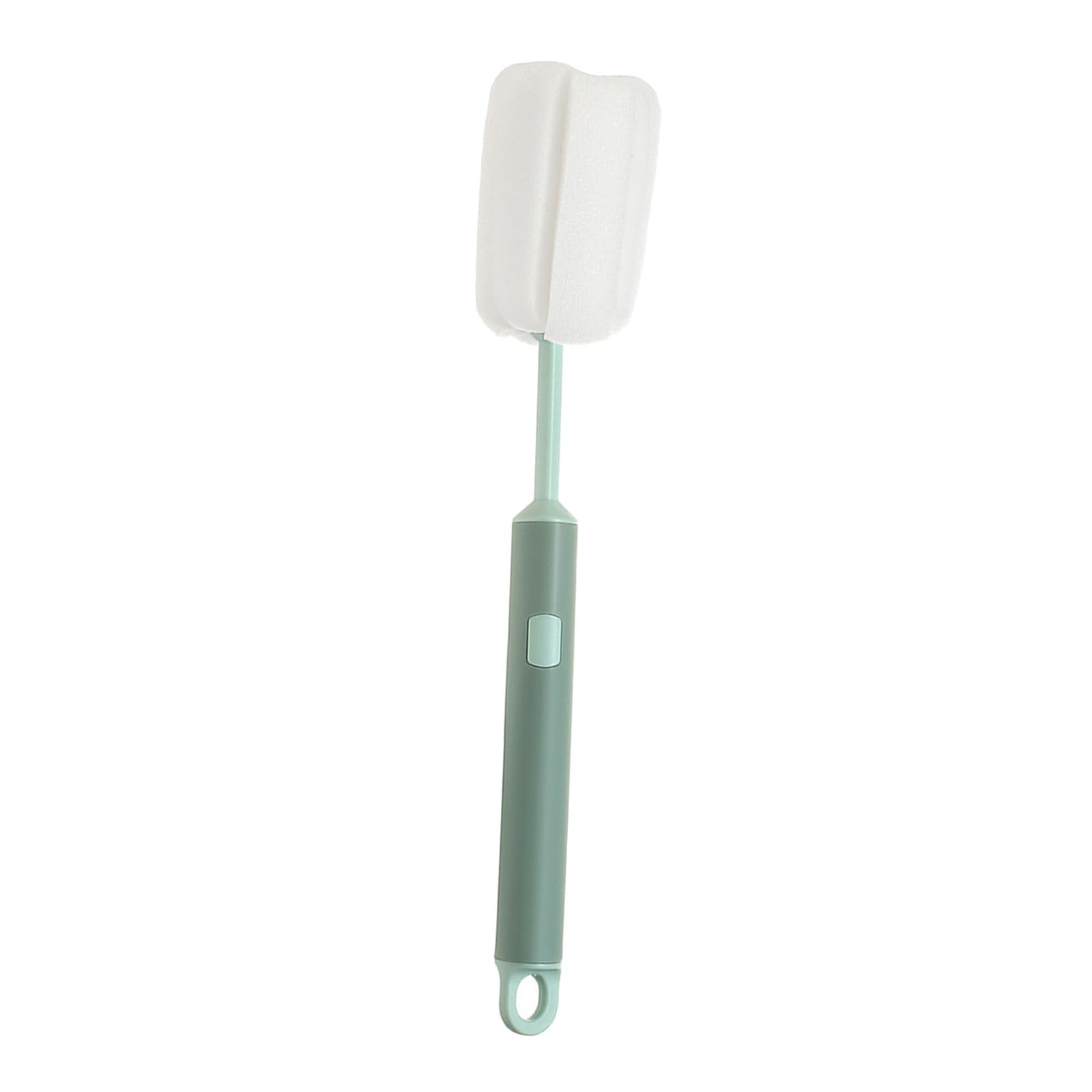 MultiPurpose Sponge Scrubber Removable Head Cup Brush Cleans Mugs Baby Bottles and Kitchen Accessories Long Handle Sponge Brush for Cups