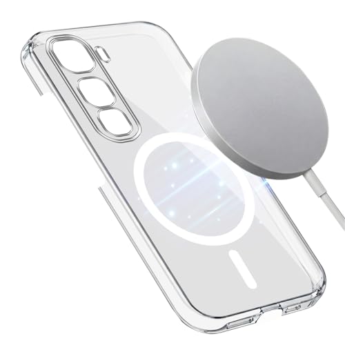 Image of Jkobi Lifetime Anti-Yellow MagSafe Compatible Clear Back Cover Case for Vivo Y400 Pro (Sleek Hard Crystal | Shockproof and Camera Protection)