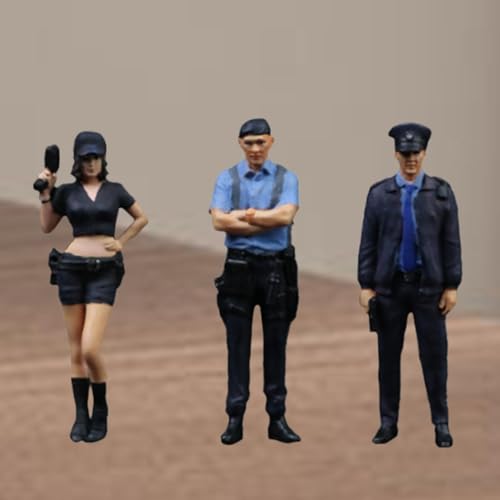 3 figurines miniatures en résine de personnage pour diorama et décor de table - 5