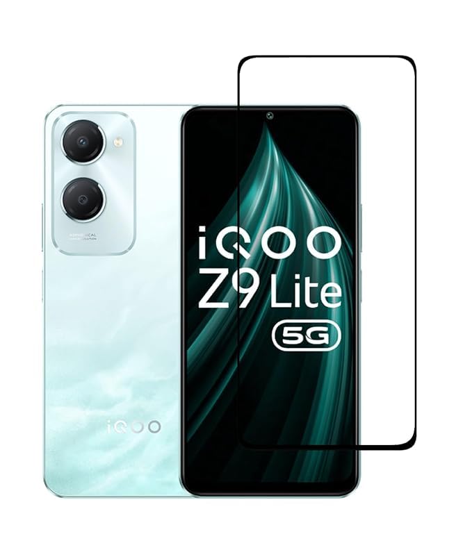 Image of Tempered Glass Screen Protector Compatible For Iqoo Z9 Lite 5G With Edge-To-Edge Protector And With Easy Installation Kit