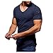 CCBUY Chemise Homme Parc Shirt Mince Bandage Frais Slim Uni Chemise Homme Encolure Dégagée Fête des Pères Manches Courtes Grande Taille Modern