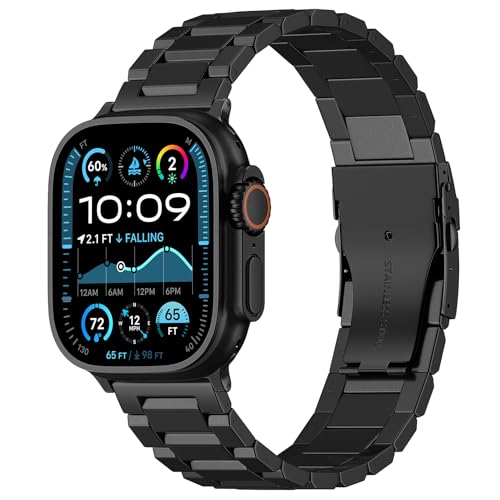 Correa de reloj de acero inoxidable compatible con Apple Watch miniatura 1