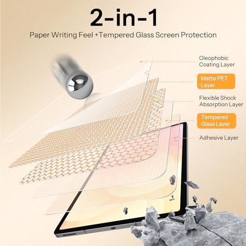 Image of SPARIN Paper Glass Screen Protector for Galaxy Tab S11 / S10 Lite / S10 FE