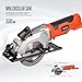 Yunirvana 4Amp 3500RPM Mini Circular Saw with Laser Guide, Vacuum Adapter, Blade Wrench and Rip Guide, Max. Cutting Depth1-5/8