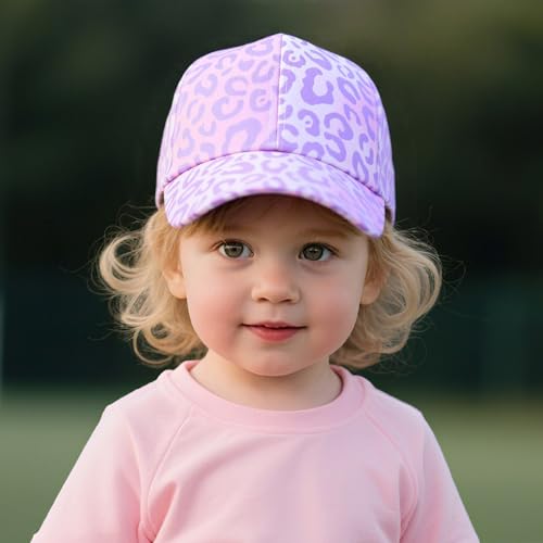 YAQUEKOU Unisex Kinder Baseballkappe Freizeit Cap Mädchen Sonnenschutz Verstellbar Sommer Outdoor Sonnenhut für Mädchen 3-10 Jahre (F, 3-10 Jahre)