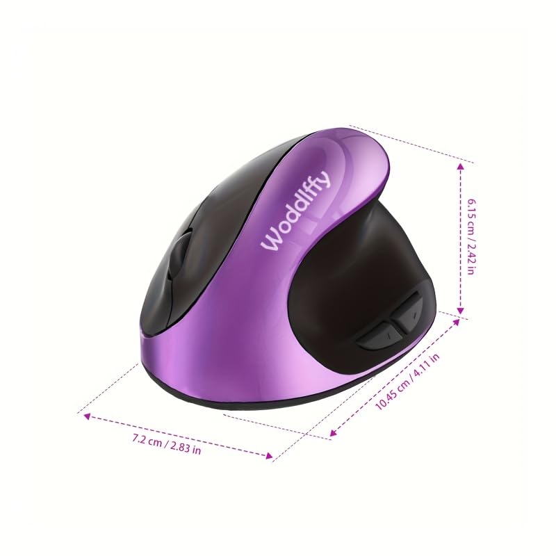 Image of Ergonomic Mouse,Vertical Ergonomic Wireless Computer Mouse Purple