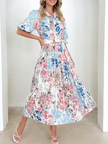Image of Sissyaki Women's Floral Maxi Dress 2026 Summer Spring Wedding Guest Dress