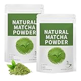 2 x 113g BIO Matcha Pulver, Matcha Tee Pulver, für die Zubereitung von Lattes, Smoothies, Milchshakes und zum Backen