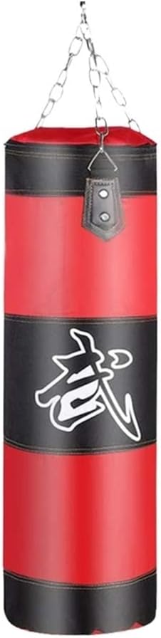 Boxing Bag Sacco da Boxe Sandbag Home Fitness Hook Hanging Kick punzonatura Training Fight Karate Punch Muay Thai Sand Bag Punch Bags (Red60cm)
