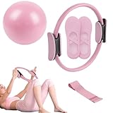 Kit Pilates Maison, Ensemble Yoga 4 Pièces pour Femmes, Équipement De Fitness Portable, Pi...