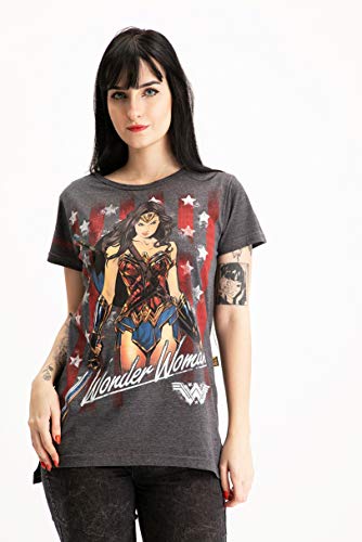 Camiseta Wonder Woman, Piticas, Unissex, Preto, BLM