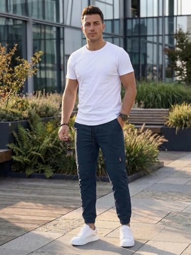 Image of ANNI Designer Men Cargo Pants Cotton Solid | Cargo Pants for Men | Mens Cargo Trouser | Multi Pocket Cargo Pant Regular Fit | Casual Stylish Bottom Wear for Mens Comfortable Clothing