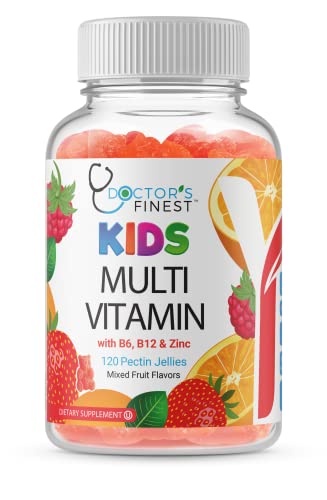 Doctors Finest Multivitamin Gummies For Kids - Vegetarian, Gmo-Free & Gluten Free - Great Tasting Fruit Flavors Pectin Chews - 120 Jellies #TOP1