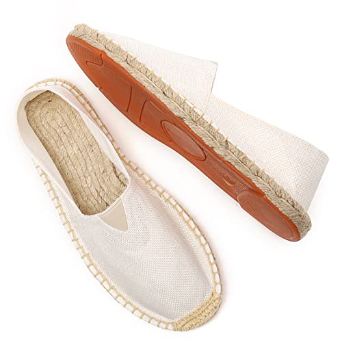 Image of Altxic Men's Closed Toe Comfortable Canvas Slip on Flat Espadrilles