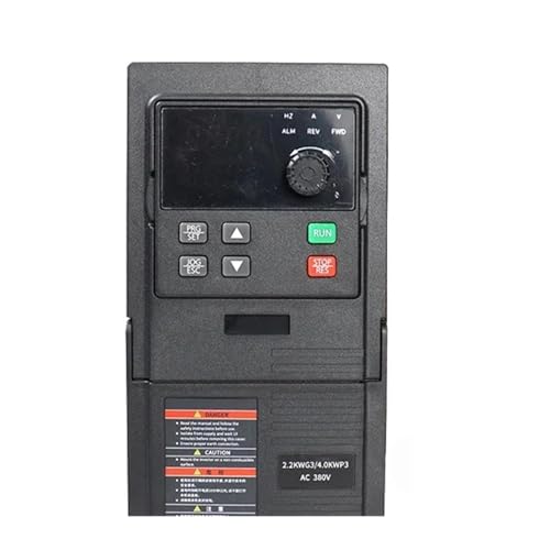 VFD with Cable 220V/380V 0.75KW 1.5KW 2.2KW 3KW Frequency Converter Adjustable Speed Drive Variable Frequency Drive Inverter(3PH380V-3PH380V_3KW)
