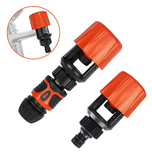 Preisvergleich Produktbild trounistro Universal-Wasserhahn-Anschluss, verstellbarer Küchenmischer-Adapter, Wasserhahn, für Gartenhaus, Badewannen-Rohrverbinder, schnelle Montage, für Innen- und Außenbereich