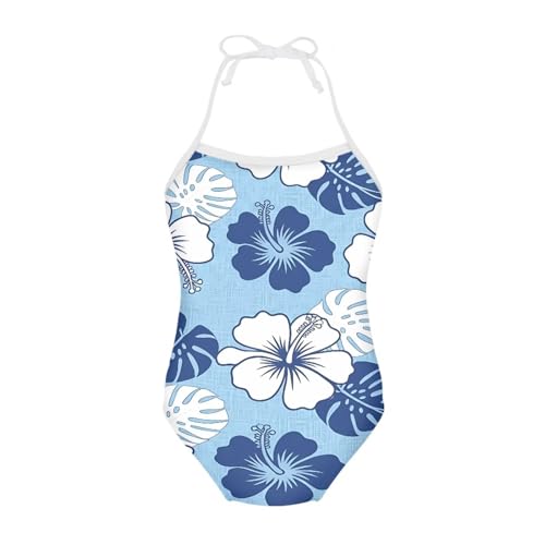 Image of ELEQIN Cartoon Animal Cute Girls One Piece Swimsuit Adjustable Swimwear for 3Y-10Y