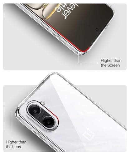 Image of JGD PRODUCTS for OnePlus Nord CE 5 5G Premium Transparent Hybrid Soft Slim Dust Proof Back Case Cover with Camera Protection