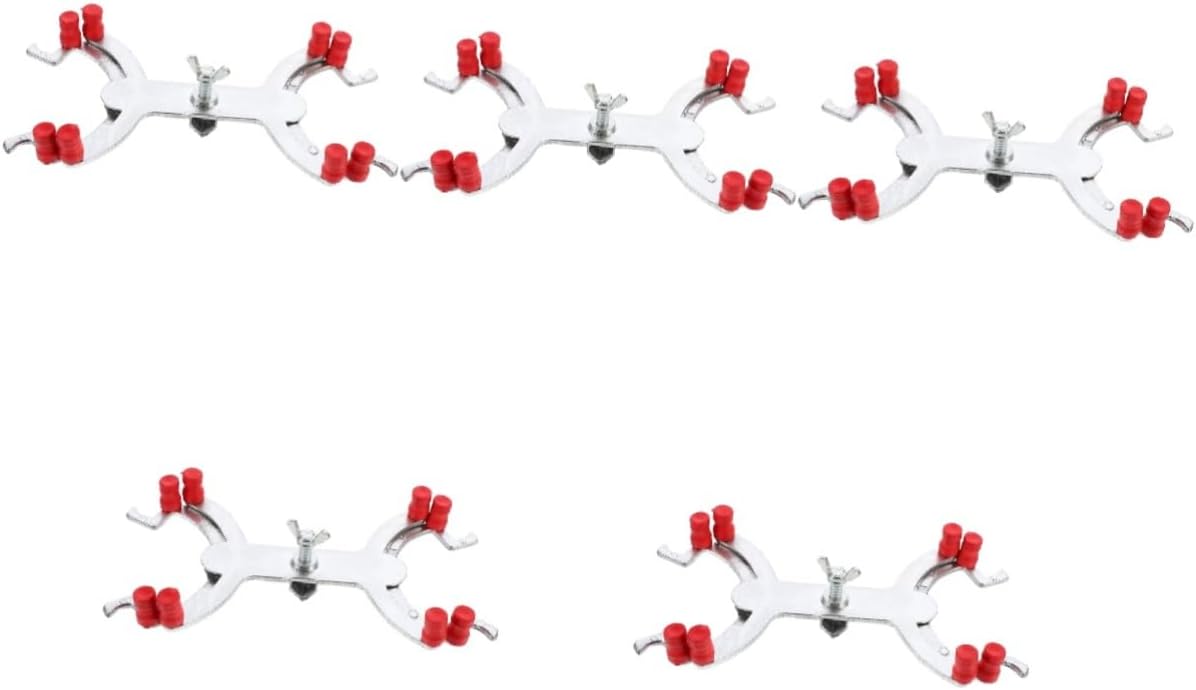 Alipis Aluminum Clamp Titration Clip for Securely Fixing Burettes Laboratory Experiments Elastic Prevent Scratching for Comparisons