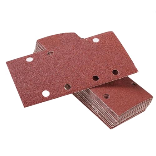 Papier abrasif rectangulaire à 8 trous pour meuleuse : finis les grains encrassés