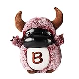  Maxtapos lustiges niedliches Cartoon-Mini-Plüschtier Kuh Rind Tier Stoffpuppe Kissen Home Office Sofa Auto Dekoration Plüsch Spielzeug Geschenk für Mädchen Kinder