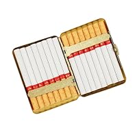 RWXCOW Zigarettenetui 16 Zigaretten Retro Kupfer Kamel-Motiv zigarettenbox Vintage Tragbare Metall Zigarettenhülle Zigarettenkasten Zigarettencase Zigarettenschachtel 9,5x7cm Camel, Gelb – Ansicht 4