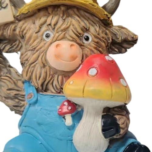 Mini figuras de vaca en resina: adornos duraderos para dar vida a tu hogar 8