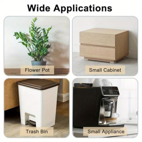 20 unidades Canecas de Basura con Ruedas Giratorias Blanca miniatura 6