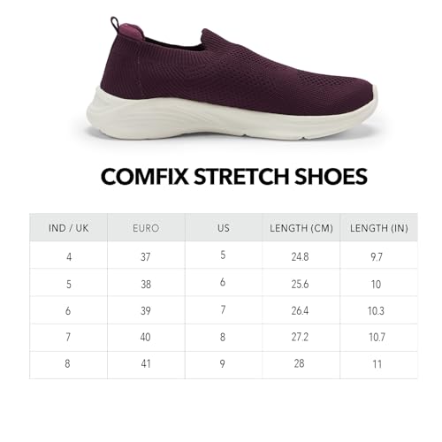Image of Boldfit Shoes for Woman Soft Sole Women Shoes Memory Foam Walking Shoe for Women Slip on Shoe Woman Anti Skid Foot Wear for Ladies for All Day Walking