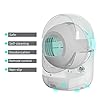 Self-Cleaning Cat Litter Robot Box, Integrated Safety Protection Automatic Pretty Cat Litterbox for Multi Cats, xSecure/Odor Removal/APP Control Automatic Cat Littler Box with Mat (White) - Image 6