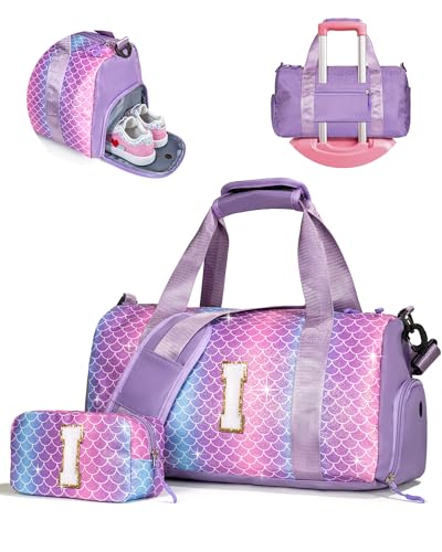 Vogewood Birthday Gift for Granddaughter-Girl Gym Bag with Shoe Compartment