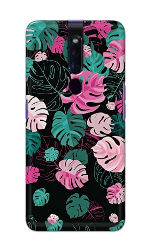 Image of Printed Hard Back Cover for Oppo F11 Pro Back Cover (Seamless Leaves) -190724(EA)